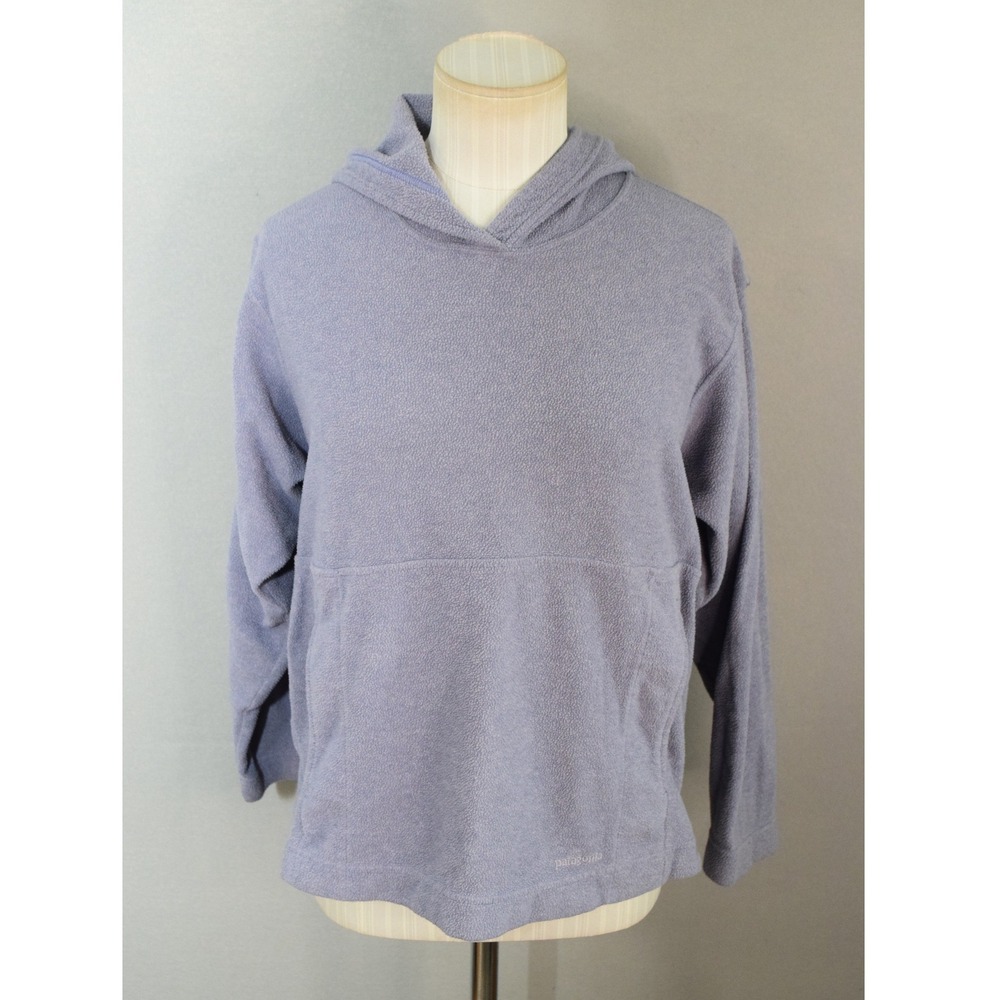 Patagonia Synchilla Hoodie XS Purple Fleece Pullover Womens USA Made Lilac
